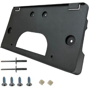 Front Bumper License Plate Frame Bracket Holder Compatible with 2003 2004 2005 2006 2007 GMC Sierra 1500 2500HD 3500HD Replace 15199886,GM1068135
