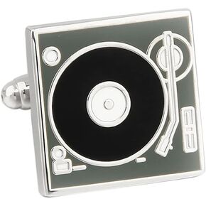 Turntable DJ Record Player Pair Cufflinks