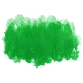 PATIKIL 1.5-3 Inch Saddle Hackle Rooster Feather, 300 Pcs Bulk Natural Feathers Fluffy Craft Feathers for Dream Catcher Earrings Pendant, Blue
