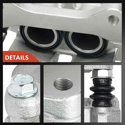A-Premium Disc Brake Caliper Assembly with Bracket Compatible with Land Rover Range Rover Sport 2006-2009 4.4L, LR3 2005-2009 4.4L - Front Driver and Passenger Side - 2-PC Set in Saudi Arabia