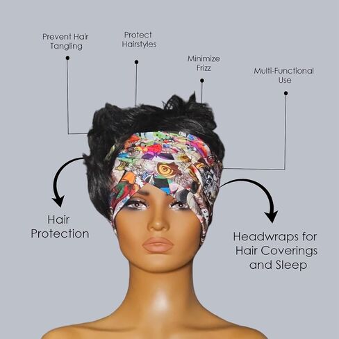 Head Wrap, Hair Scarf for Women, Head Scarf with Ear Slots, Headwear for bathing, Sports, Hair Coverings and Sleep in Saudi Arabia