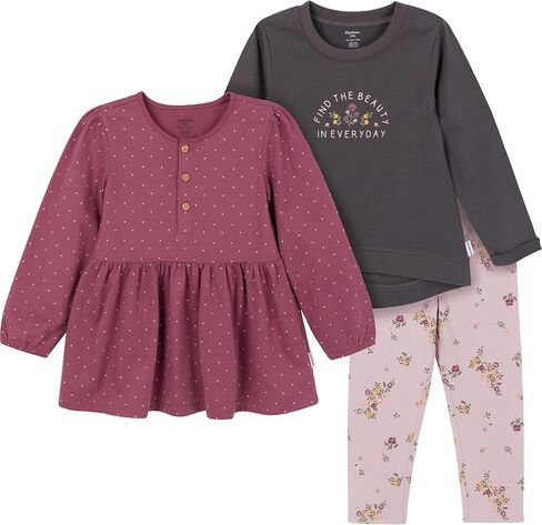 Gerber Baby Girls Toddler Girls' 3-piece (2 Tunics and Legging) Set in Saudi Arabia
