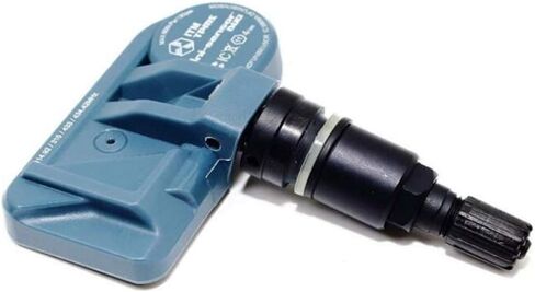 مجموعة من 4 أجهزة استشعار ضغط الإطارات TPMS 433 ميجا هرتز مع صمام ألومنيوم أسود سيقان لاستبدال Tesla Model S 3 X ما بعد البيع (أسود غير لامع) in Kuwait
