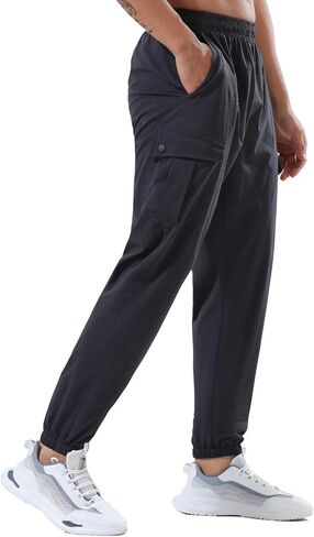 DAVID.ANN Men's Casual Drawstring Jogger Pants Gym Running Sweatpants in Saudi Arabia