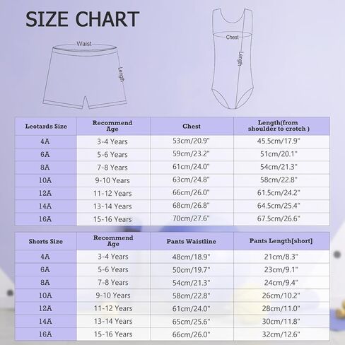 BAOHULU Gymnastics Leotards for Girls with Matching Shorts Shiny Jewels Open Back Kids Athletic Apperal in Saudi Arabia