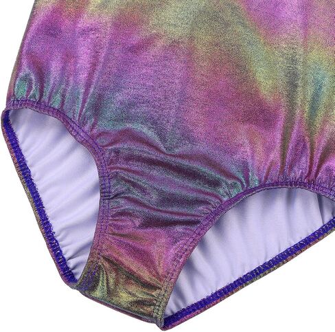 BAOHULU Gymnastics Leotards for Girls with Matching Shorts Shiny Jewels Open Back Kids Athletic Apperal in Saudi Arabia