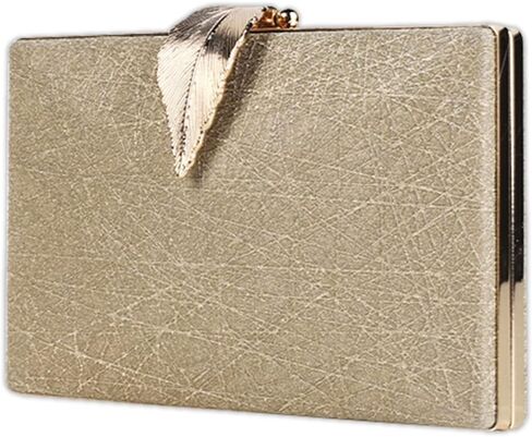 Small Clutch Purses for Women Evening Bag with Leaf-style Flip Lock Bridal Wedding Handbag in Kuwait