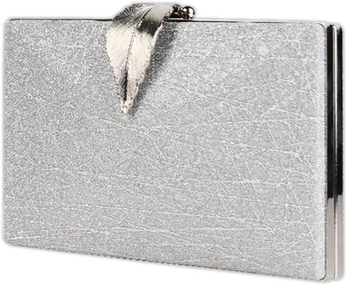 Small Clutch Purses for Women Evening Bag with Leaf-style Flip Lock Bridal Wedding Handbag in Kuwait