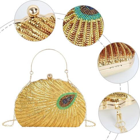 Women Evening Bag Clutch Tote Chain Shoulder Handbag Purse in Saudi Arabia