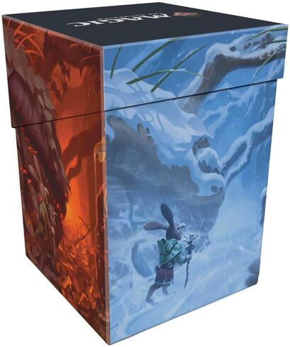 Ultra Pro - Bloomburrow 100+ Deck Box® Season Lands: Forest for Magic: The Gathering، عمل فني حصري، آمن أرشيفي، بولي بروبيلين صلب، مقسم سطح السفينة متضمن in Saudi Arabia