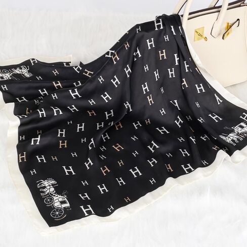 Relang Fashion silk Satin Head Scarf for Women Hair Bandana Hair Scarf Wrap Neck Scarf for Women 27.5×27.5 inches in Saudi Arabia