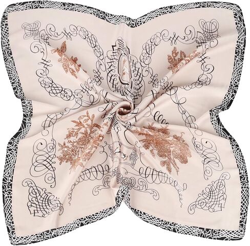Relang Fashion silk Satin Head Scarf for Women Hair Bandana Hair Scarf Wrap Neck Scarf for Women 27.5×27.5 inches in Saudi Arabia