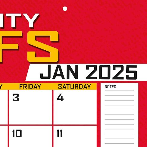 TURNER SPORTS Kansas City Chiefs 2025 22x17 Desk Calendar (25998061540) in Saudi Arabia