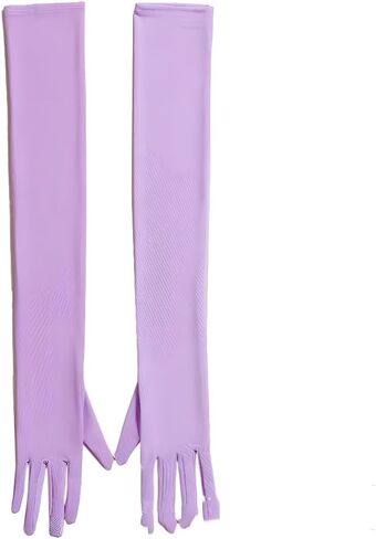 Long Opera Party Gloves for Women,1920s Tea Party Gloves,Women's Sexy Sheer Gloves Costume Stretchy Elbow Length in Saudi Arabia