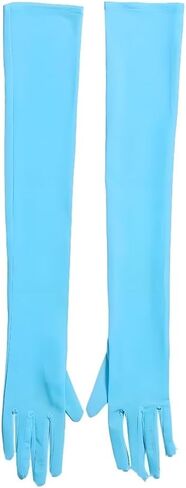 Long Opera Party Gloves for Women,1920s Tea Party Gloves,Women's Sexy Sheer Gloves Costume Stretchy Elbow Length in Saudi Arabia