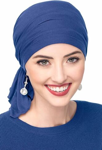 وشاح غير محدود سهل الارتداء من أغطية الرأس - أغطية رأس للسرطان للنساء (أسود) in Kuwait