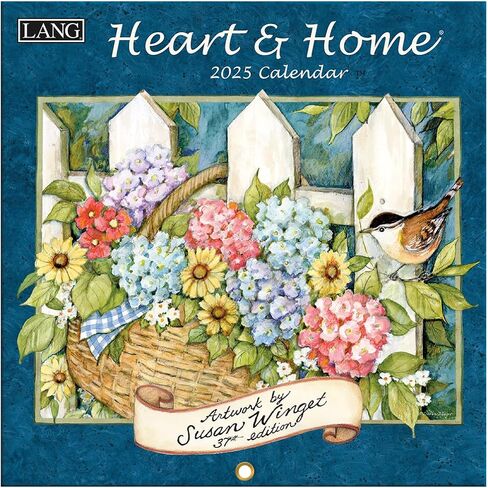 Lang Companies, Heart and Home 2026 Mini Wall Calendar, 7'' X 7'', 12-Month Calendar with Stapled Binding in Kuwait