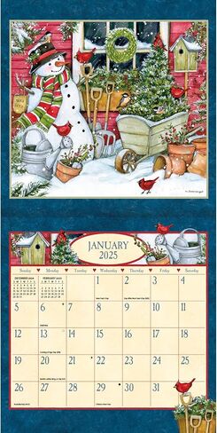 Lang Companies, Heart and Home 2026 Mini Wall Calendar, 7'' X 7'', 12-Month Calendar with Stapled Binding in Kuwait