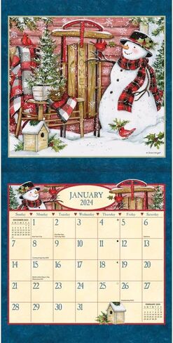 Lang Companies, Heart and Home 2026 Mini Wall Calendar, 7'' X 7'', 12-Month Calendar with Stapled Binding in Kuwait