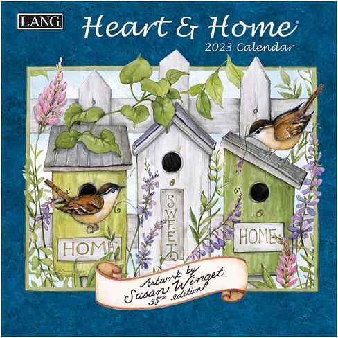Lang Companies, Heart and Home 2026 Mini Wall Calendar, 7'' X 7'', 12-Month Calendar with Stapled Binding in Kuwait