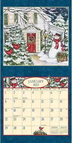 Lang Companies, Heart and Home 2026 Mini Wall Calendar, 7'' X 7'', 12-Month Calendar with Stapled Binding in Kuwait