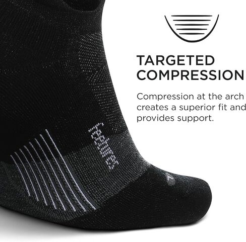 جوارب Feetures Merino 10 Max Cushion No Show Tab للكاحل - جوارب صوفية للنساء والرجال - (زوج واحد) in Kuwait