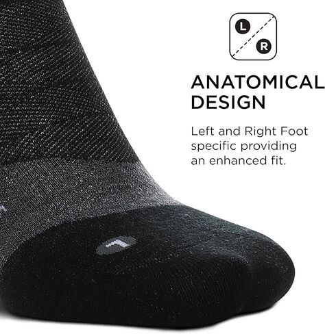 جوارب Feetures Merino 10 Max Cushion No Show Tab للكاحل - جوارب صوفية للنساء والرجال - (زوج واحد) in Kuwait