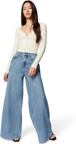 florence by mills Women's Total Softie Denim Wide Leg Jeans in Saudi Arabia