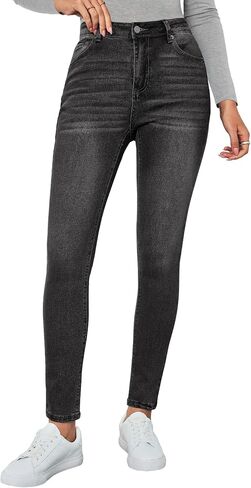 Vetinee Skinny Jeans for Women High Waisted Slim Fit Trendy Classic Stretchy Denim Pants Jean Leggings Jeggings Pockets in Kuwait