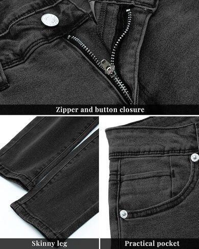 Vetinee Skinny Jeans for Women High Waisted Slim Fit Trendy Classic Stretchy Denim Pants Jean Leggings Jeggings Pockets in Kuwait