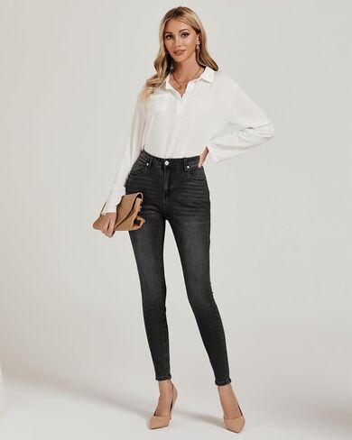 Vetinee Skinny Jeans for Women High Waisted Slim Fit Trendy Classic Stretchy Denim Pants Jean Leggings Jeggings Pockets in Kuwait
