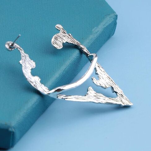 Boho Elf Ear Cuff Earrings Silver Elves Cuff Wrap Earrings Punk Fairy Clip Cuff Earrings Elven Ear Wrap Earrings Jewelry for Women and Girls in Kuwait