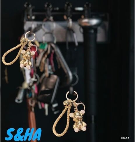 S&HA 2024 1PCS Teddy bear 3D Keychain,Cute Key, Ring Bag and Charm Pendant Gift. in Saudi Arabia