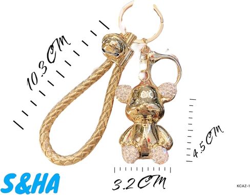 S&HA 2024 1PCS Teddy bear 3D Keychain,Cute Key, Ring Bag and Charm Pendant Gift. in Saudi Arabia