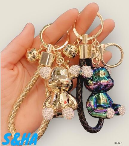 S&HA 2024 1PCS Teddy bear 3D Keychain,Cute Key, Ring Bag and Charm Pendant Gift. in Saudi Arabia