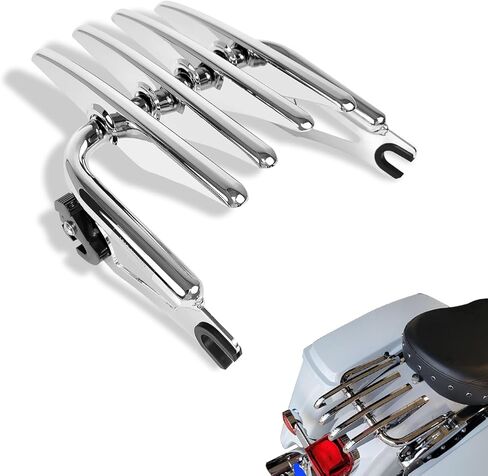 Detachable Stealth Mounting Luggage Rack Trunk Tour Pack Mount Compatible for Harley Touring 2009-2024 Road King Ultra CVO Limited Street Glide Road Glide Electra Glide Black in Kuwait