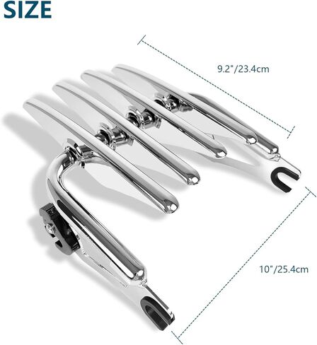 Detachable Stealth Mounting Luggage Rack Trunk Tour Pack Mount Compatible for Harley Touring 2009-2024 Road King Ultra CVO Limited Street Glide Road Glide Electra Glide Black in Kuwait