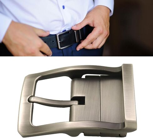 Metal Belt Buckle Replacement Reversible Mens Rectangle Pin Buckle Pin Belt Buckle in Kuwait