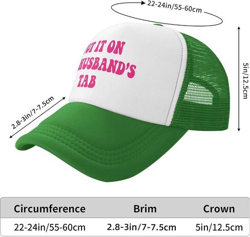 Put It On My Husbands Tab Trucker Hat Pink Father's Day Valentine's Day Mesh Hat Black Men Women Baseball Cap in Saudi Arabia
