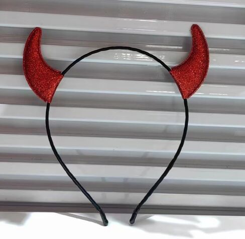 Devil Horns Headband,Devil Horns Halloween Headbands for Women and Girls,Hair Accessories Dress Up for Part in Saudi Arabia
