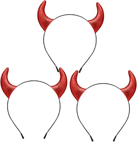 عصابة رأس قرون الشيطان، عصابات رأس قرون الشيطان للنساء والفتيات، إكسسوارات شعر مناسبة للجزء in Saudi Arabia