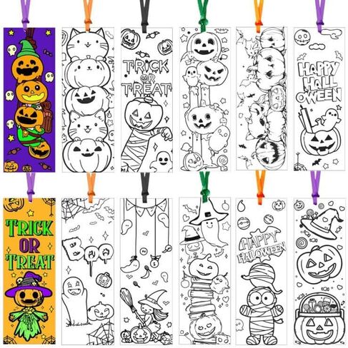 72 قطعة من المرجعية لتلوين الهالوين اللون الذي تملكه الإشارات المرجعية DIY الحرفية للمعلم والطالب والهالوين خدعة أو علاج in Kuwait