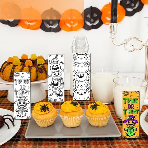 72 قطعة من المرجعية لتلوين الهالوين اللون الذي تملكه الإشارات المرجعية DIY الحرفية للمعلم والطالب والهالوين خدعة أو علاج in Kuwait