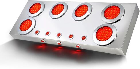 GG Grand General 91321 Stainless Steel Rear Center Light Panel with 4 inches and 1 inch Red/Clear/White LED Lights in Saudi Arabia