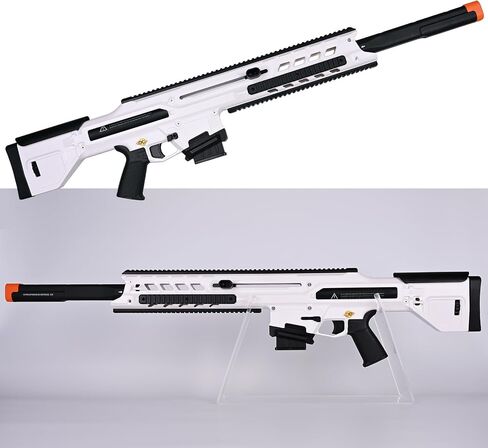 Zhenweiqi Baize Series Soft Foam Dart Blaster, Half Dart Blasterfor Adults, Teens (Ages 14+) with Magazine & 20 Half-Length Darts, Toy Pistol Blaster 100 ft Range (White) in Kuwait
