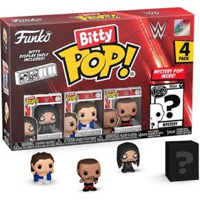 Funko Bitty Pop! : WWE Mini Collectible Toys 4-Pack - Undertaker, British Bulldog, Batista, & Mystery Chase Figure (Styles May Vary)