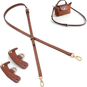 Shoulder Leather Strap Single Handle Crossbody Adjustable Replacement Purse Straps Conversion Set Compatible Mini Pouch Bags Strap Adjustable Not Punching