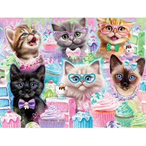 Buffalo Games - Cupcake Kittens - 750 Piece Jigsaw Puzzle for Adults Challenging Puzzle Perfect for Game Nights - Finished Puzzle Size is 24.00 x 18.00