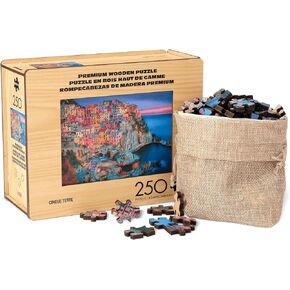 Buffalo Games - Thomas Kinkade - Sierra Paradise Wood Puzzle - Standard Cut Jigsaw Pieces - 500 Piece Jigsaw Puzzle