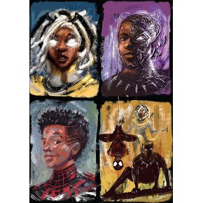 Buffalo Games - Marvel - Marvel Artist Series: Nikkolas Smith - 300 Piece Jigsaw Puzzle for Families Challenging Puzzle Perfect for Game Nights